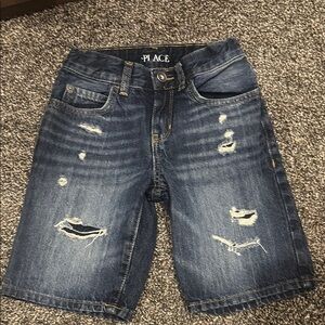 Boys Children’s Place Dark Blue Denim Shorts